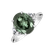 Diamond ring with Tourmaline Dynasty Gem3