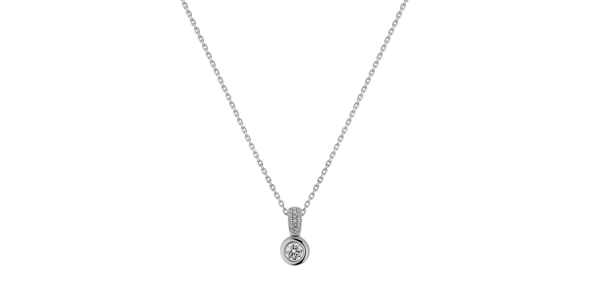 Diamond necklace Delicate Drop