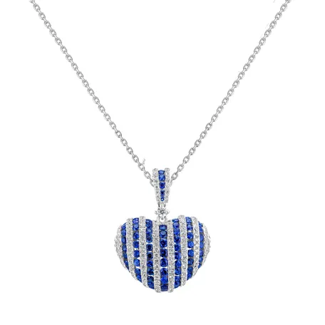 Diamond pendant with Sapphire Celebration of Love