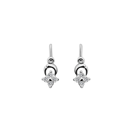 Children's diamond earrings Flower