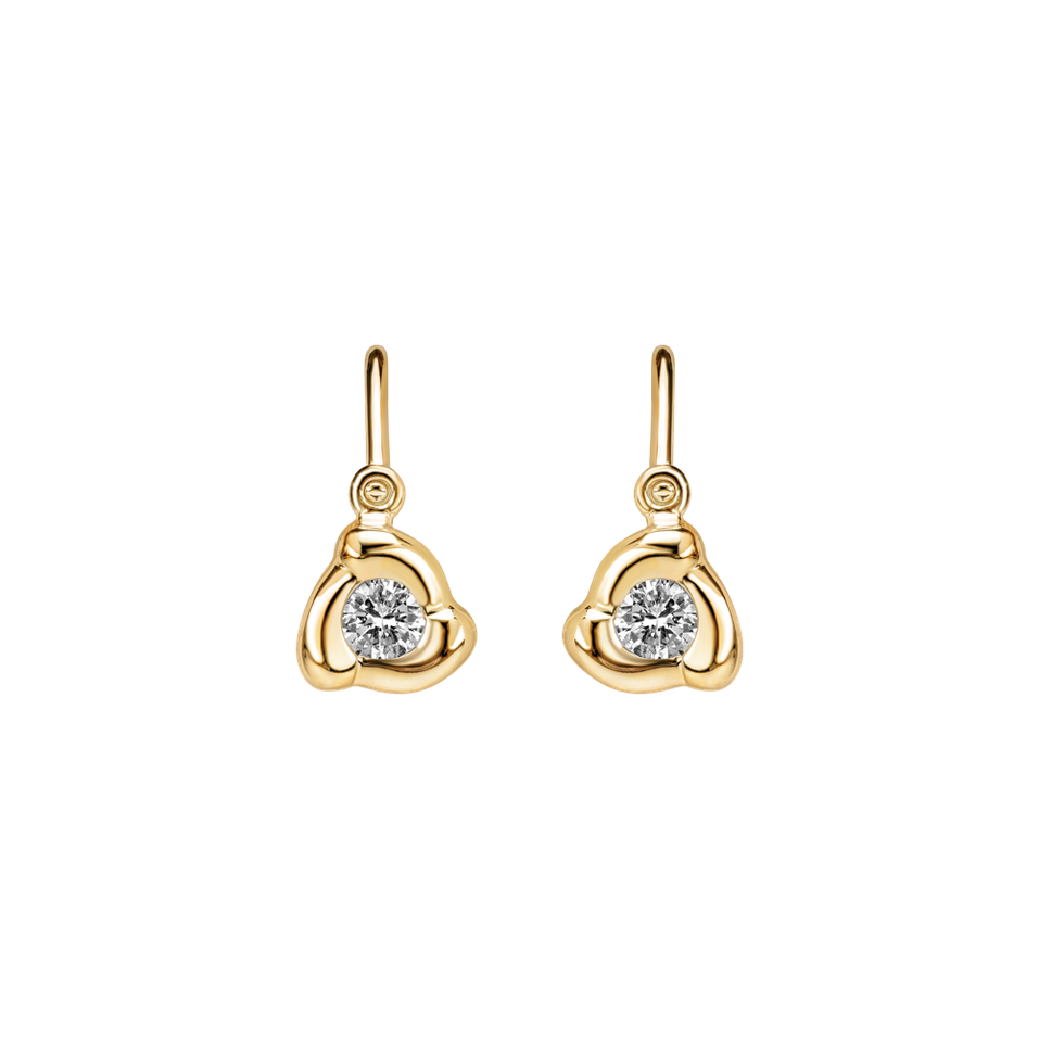 Children's diamond earrings Rose