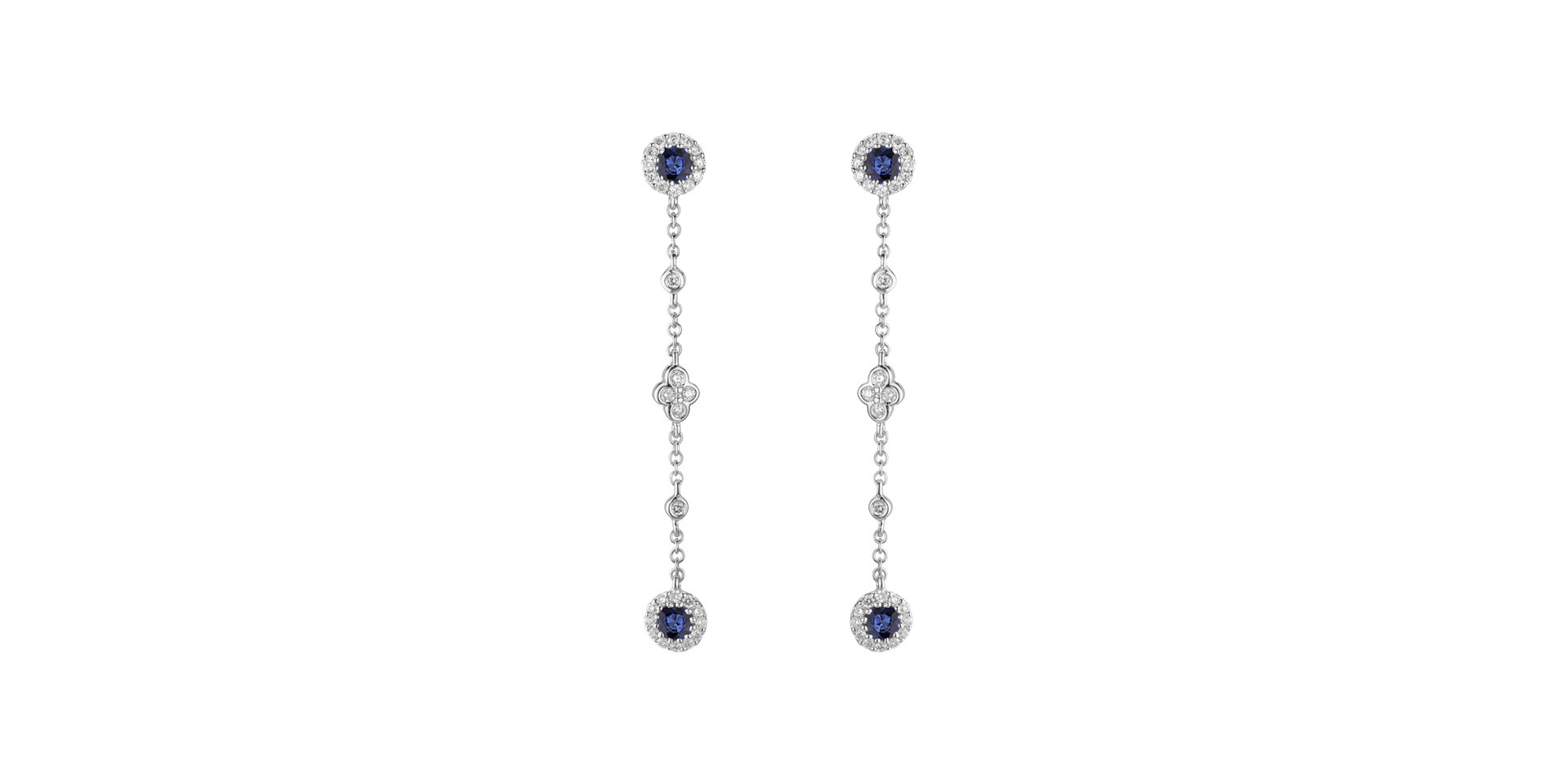 Diamond earrings and Sapphire Regal Echo