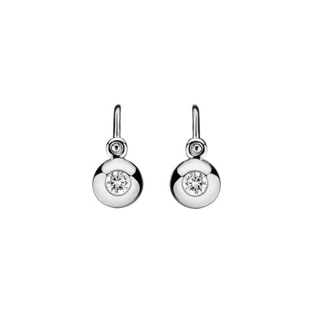 Children's diamond earrings Diamond Dot