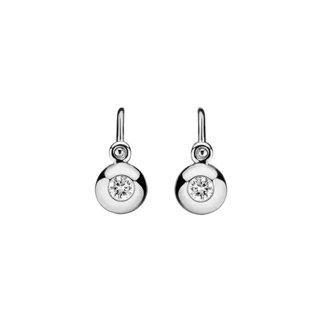 Children's diamond earrings Diamond Dot