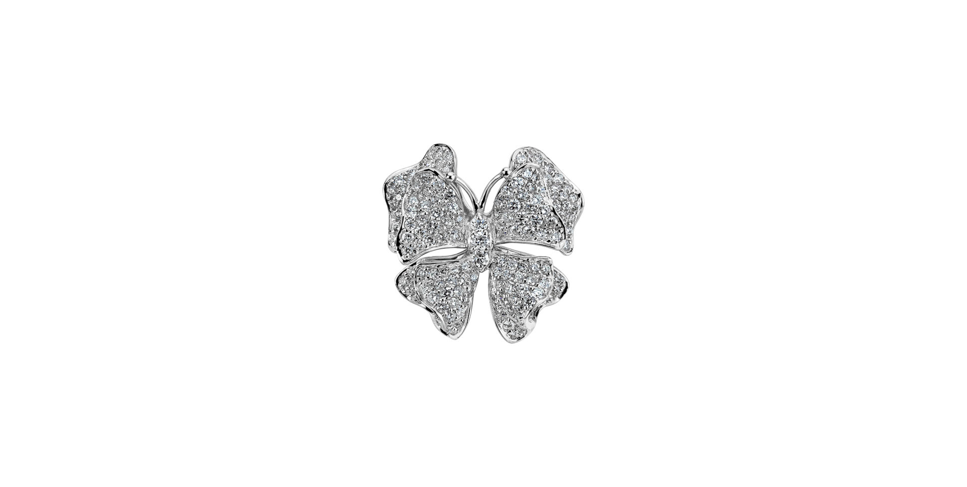 Diamond brooch Fantastic Butterfly