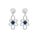 Diamond earrings with Sapphire Colette5