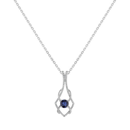 Diamond pendant with Sapphire Hold of Destiny