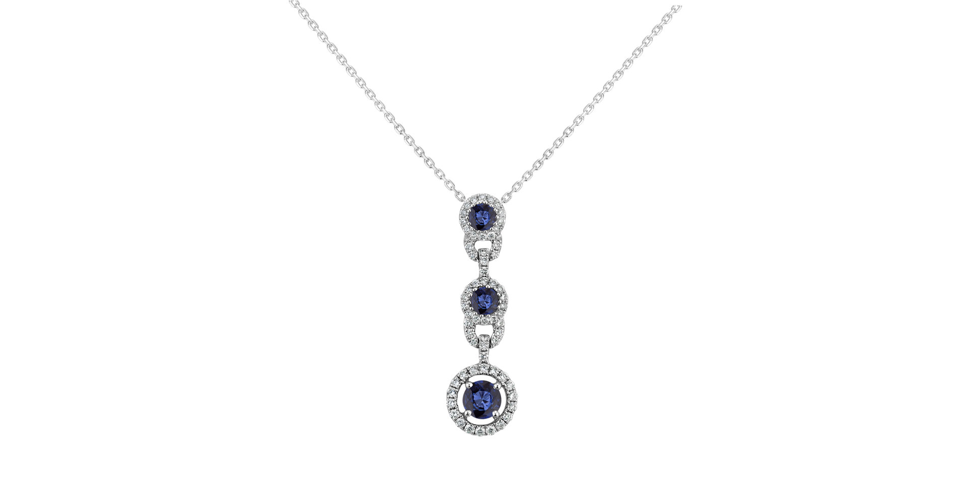 Diamond pendant with Sapphire Memorandum