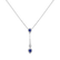 Diamond pendant with Sapphire The Key of Tears4