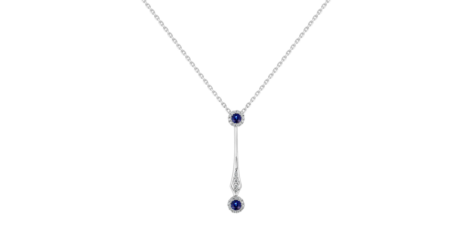 Diamond pendant with Sapphire Naiad