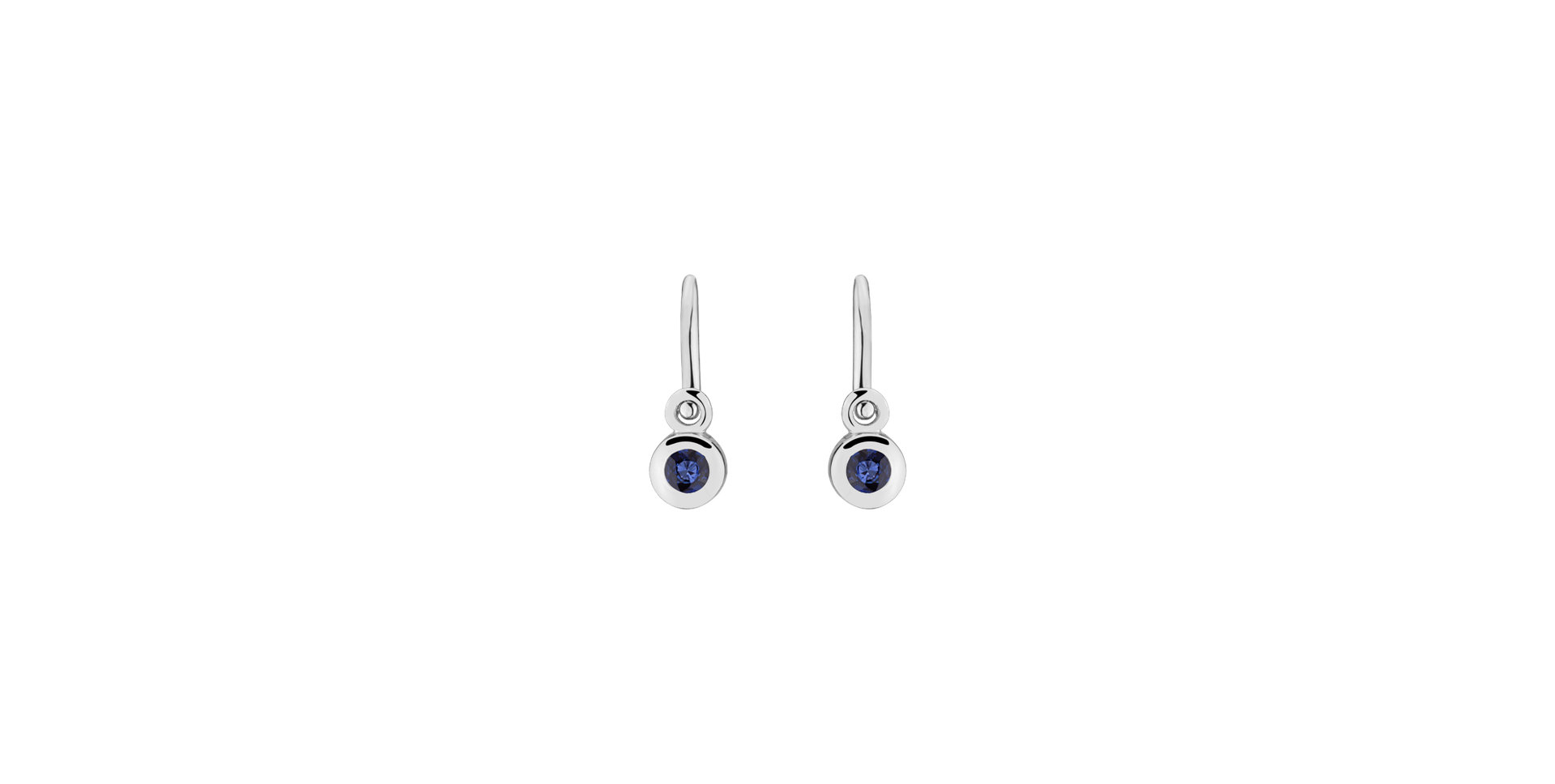 Children's earrings with Sapphire Little Treasure