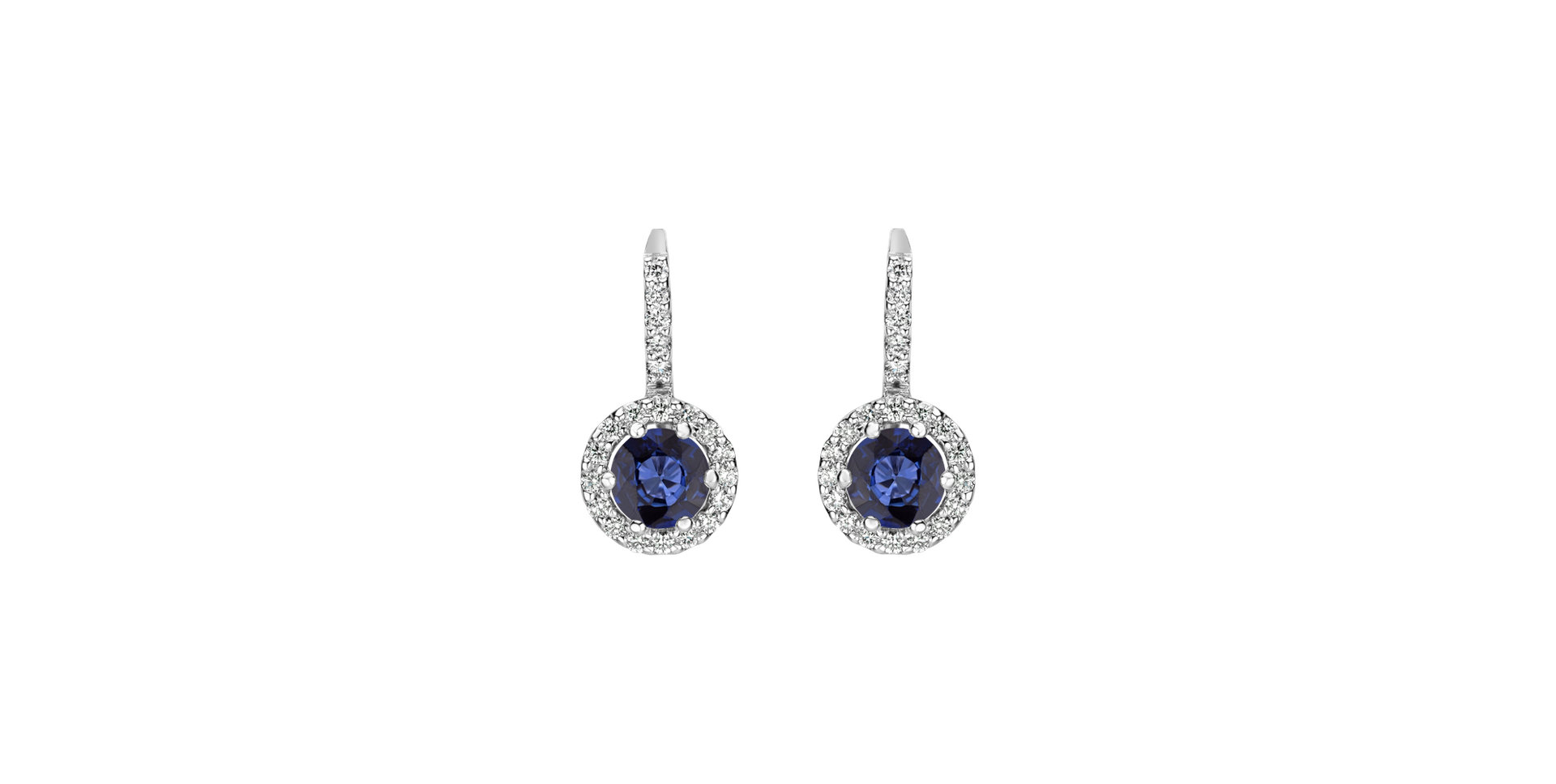 Diamond earrings with Sapphire Orion Duchess