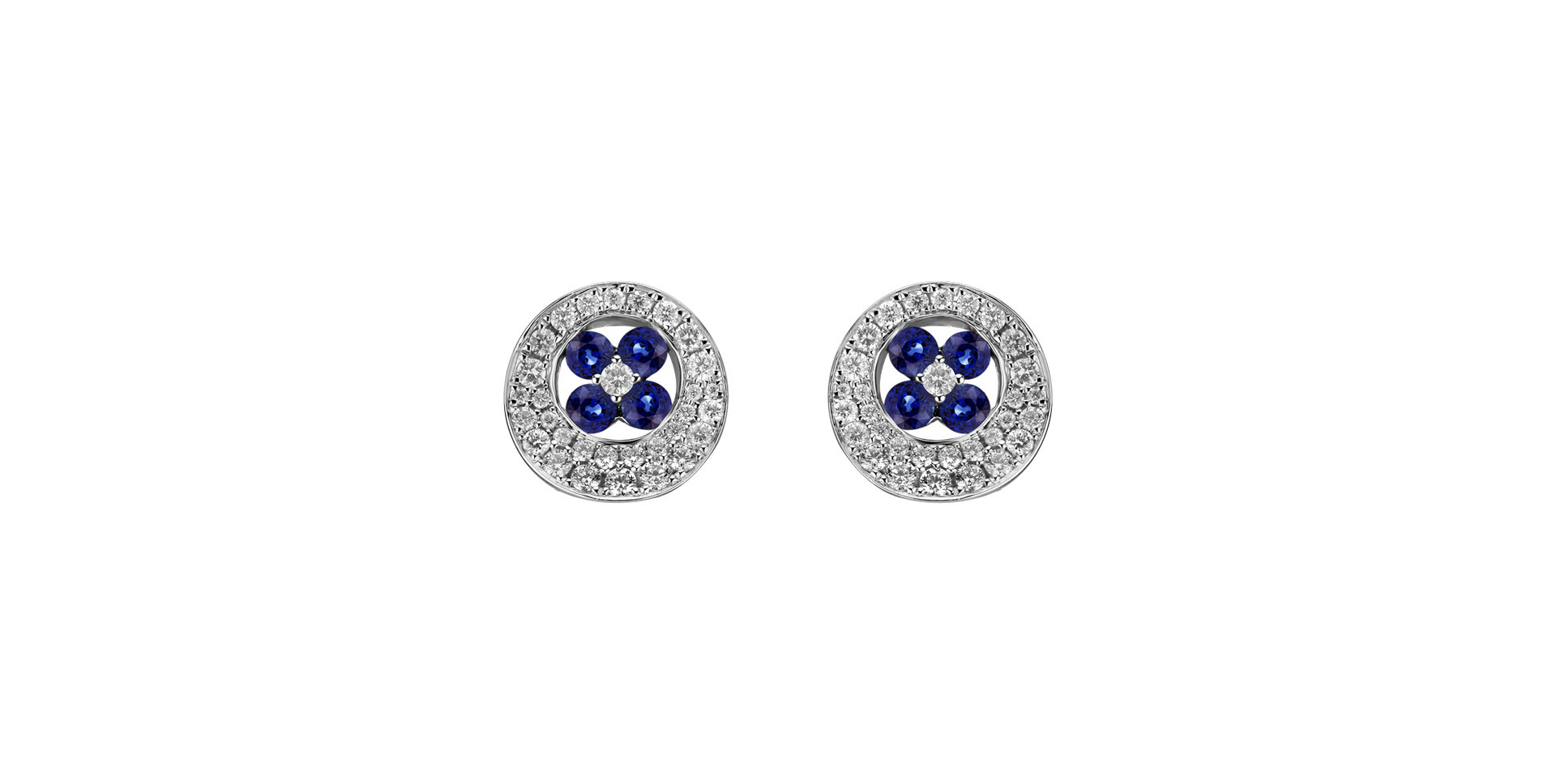 Diamond earrings and Sapphire Genesis