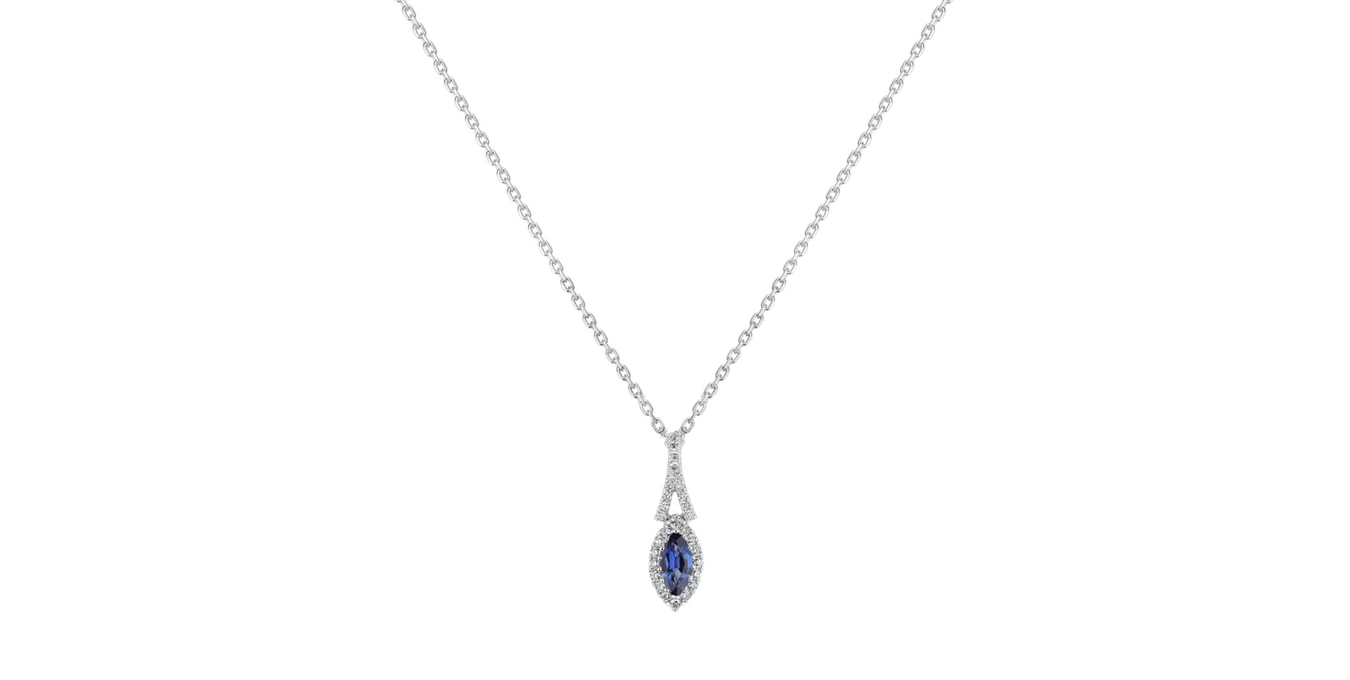 Diamond pendant with Sapphire Greatness Brilliance