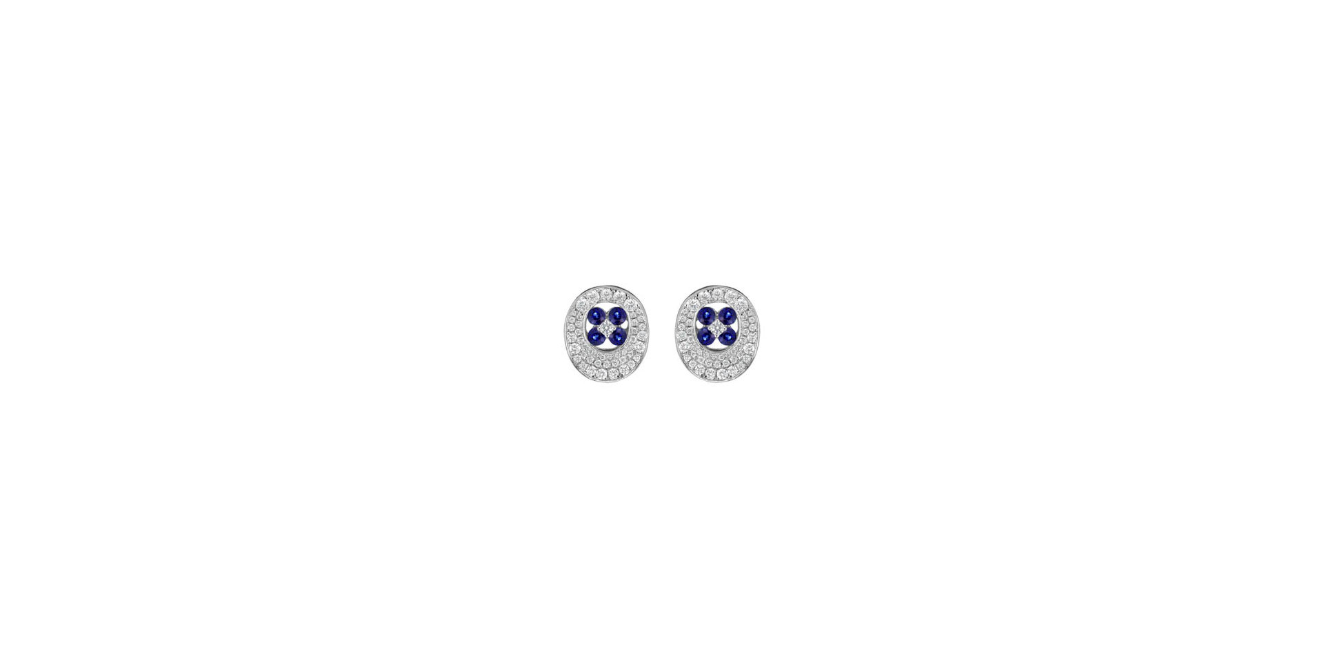 Diamond earrings and Sapphire Tatjana