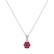 Diamond pendant with Ruby Blooming of the Dot3