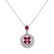 Diamond pendant with Ruby Flower of Spring3