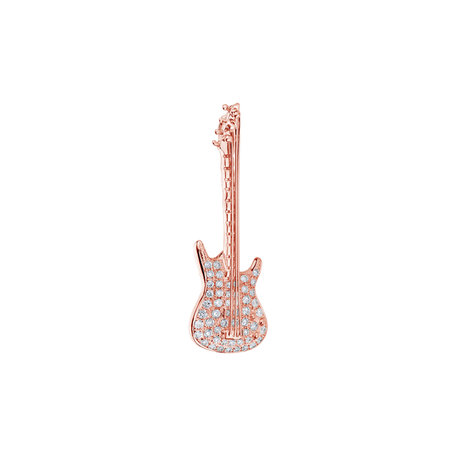 Diamond brooch Magnifique Guitare