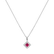 Diamond necklace with Ruby Rhombus Of Love3