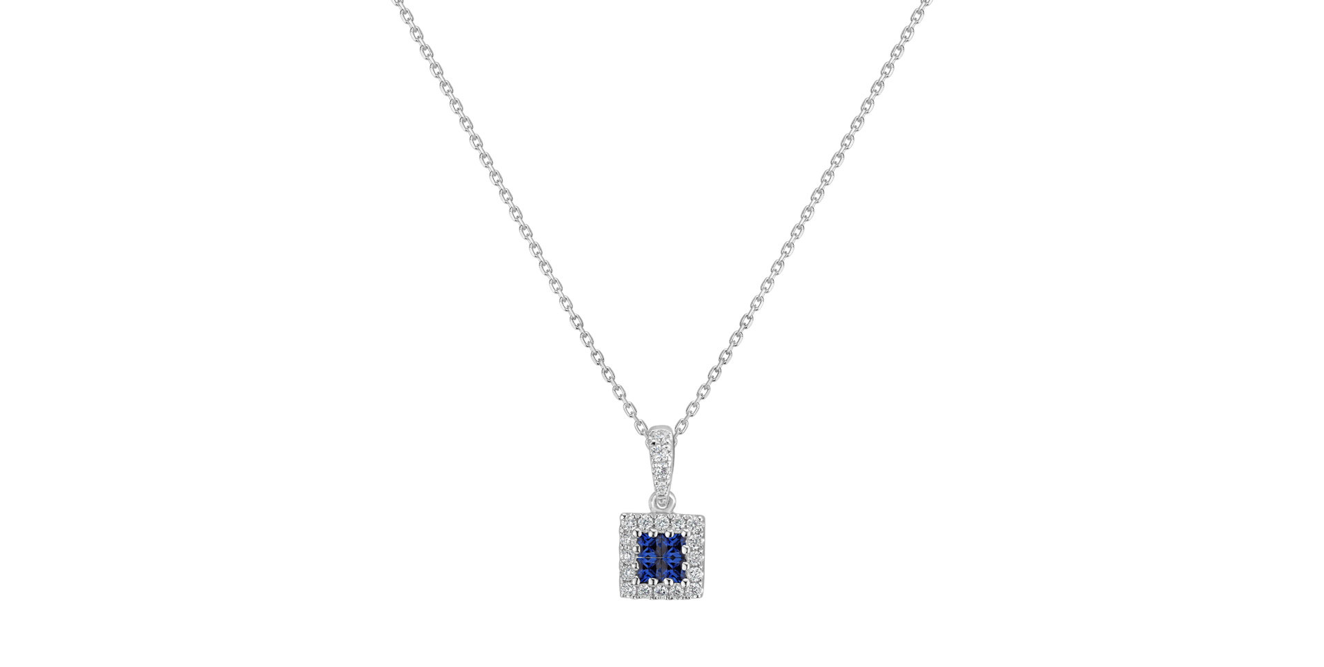 Diamond pendant with Sapphire Koberic