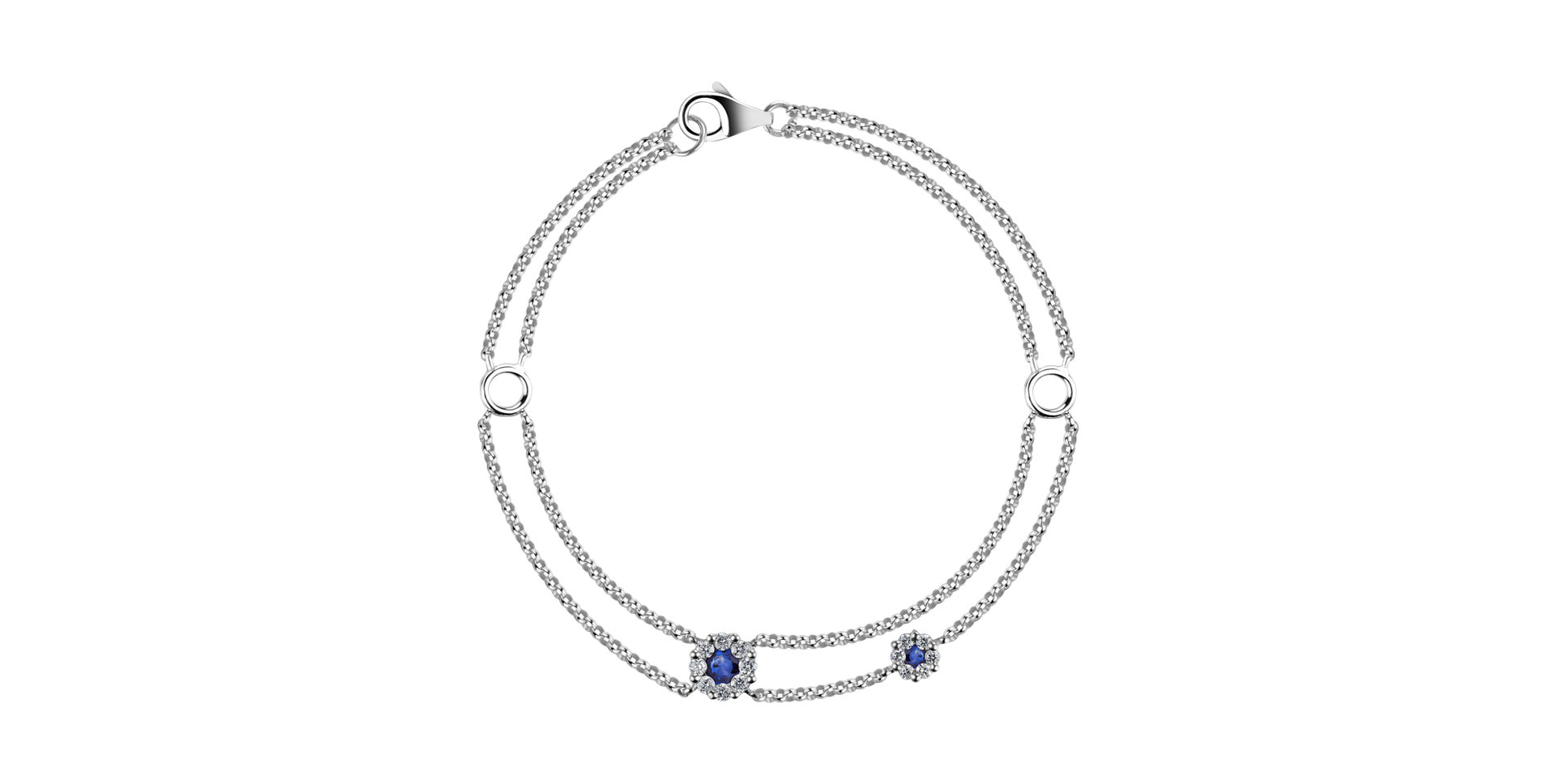 Diamond bracelet with Sapphire Magic Mirror