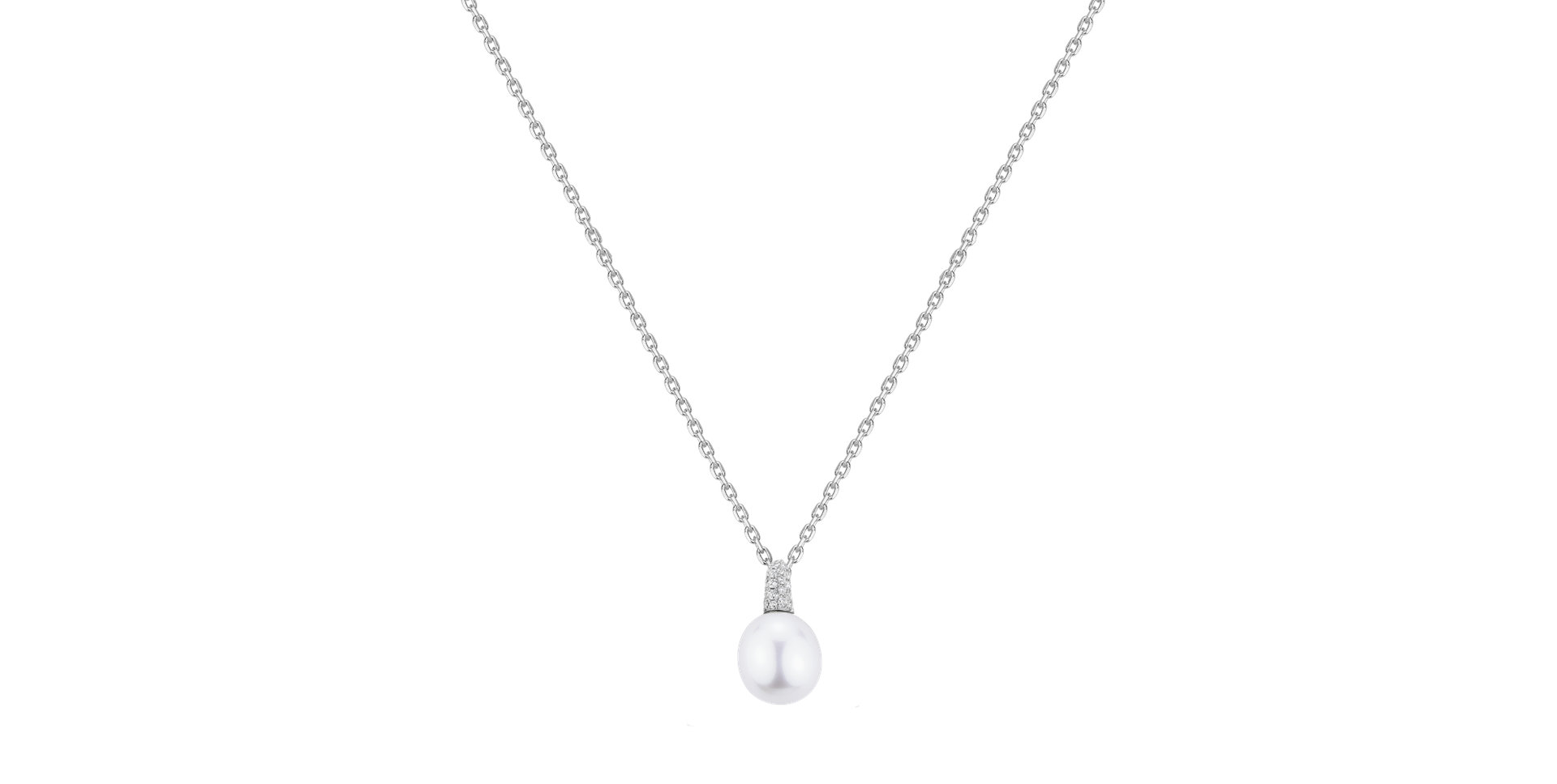 Diamond pendant with Pearl Perlian