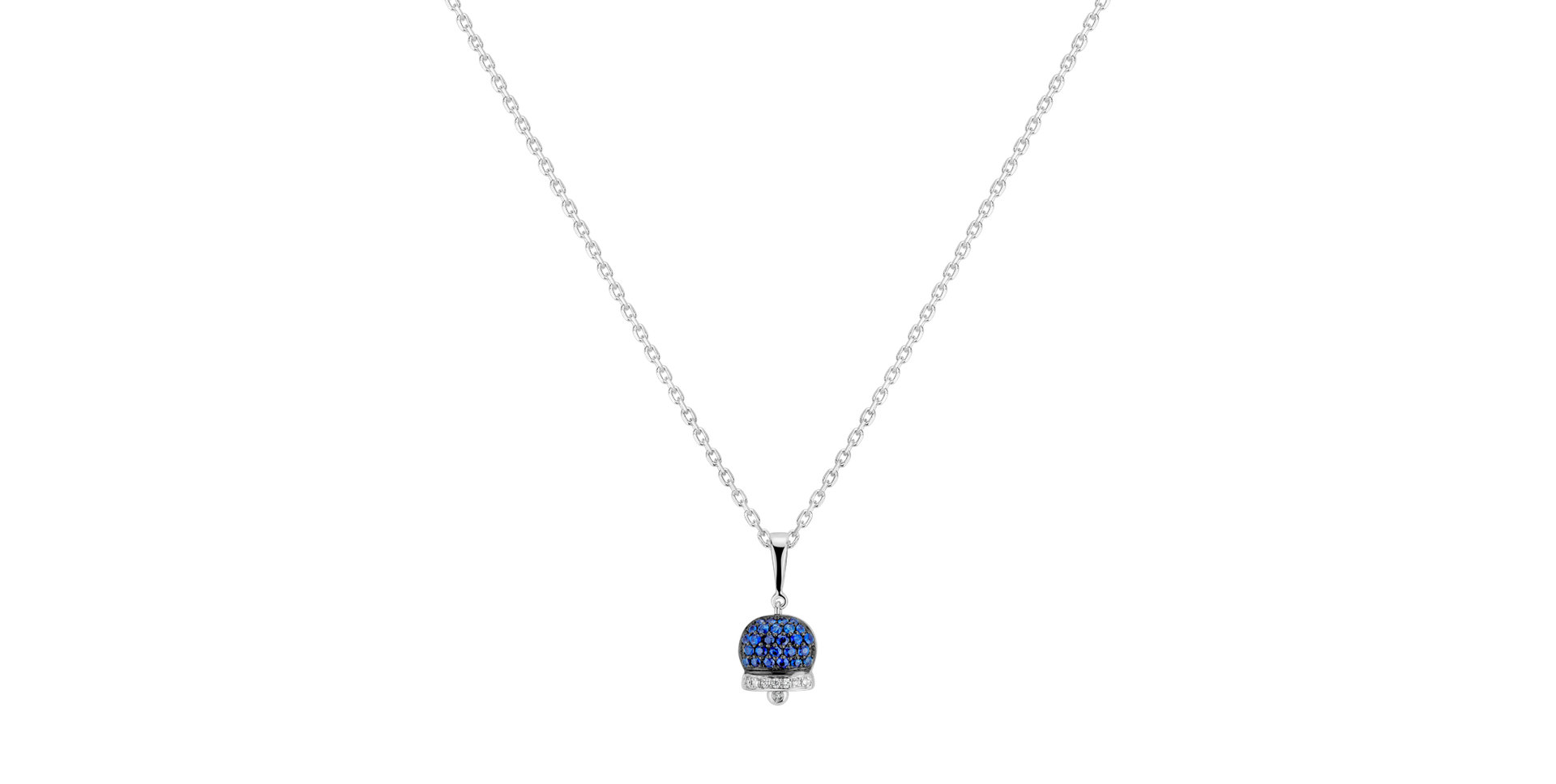 Diamond pendant with Sapphire Hell Bell