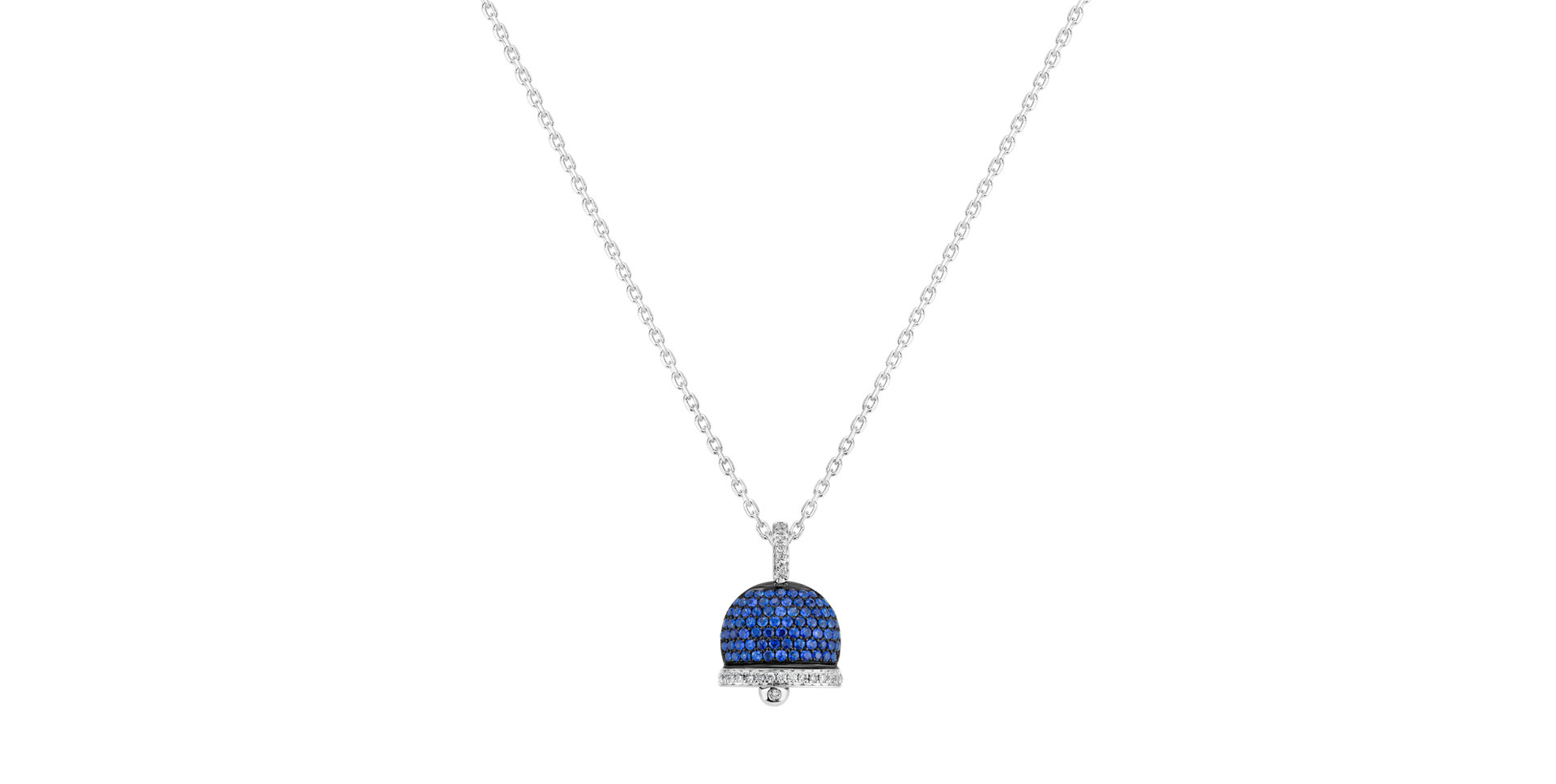 Diamond pendant with Sapphire Elida