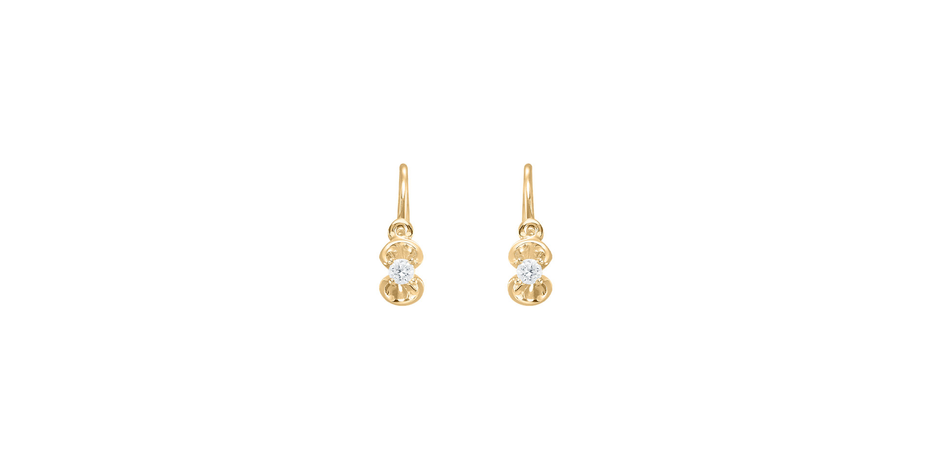 Children's diamond earrings First Diamond