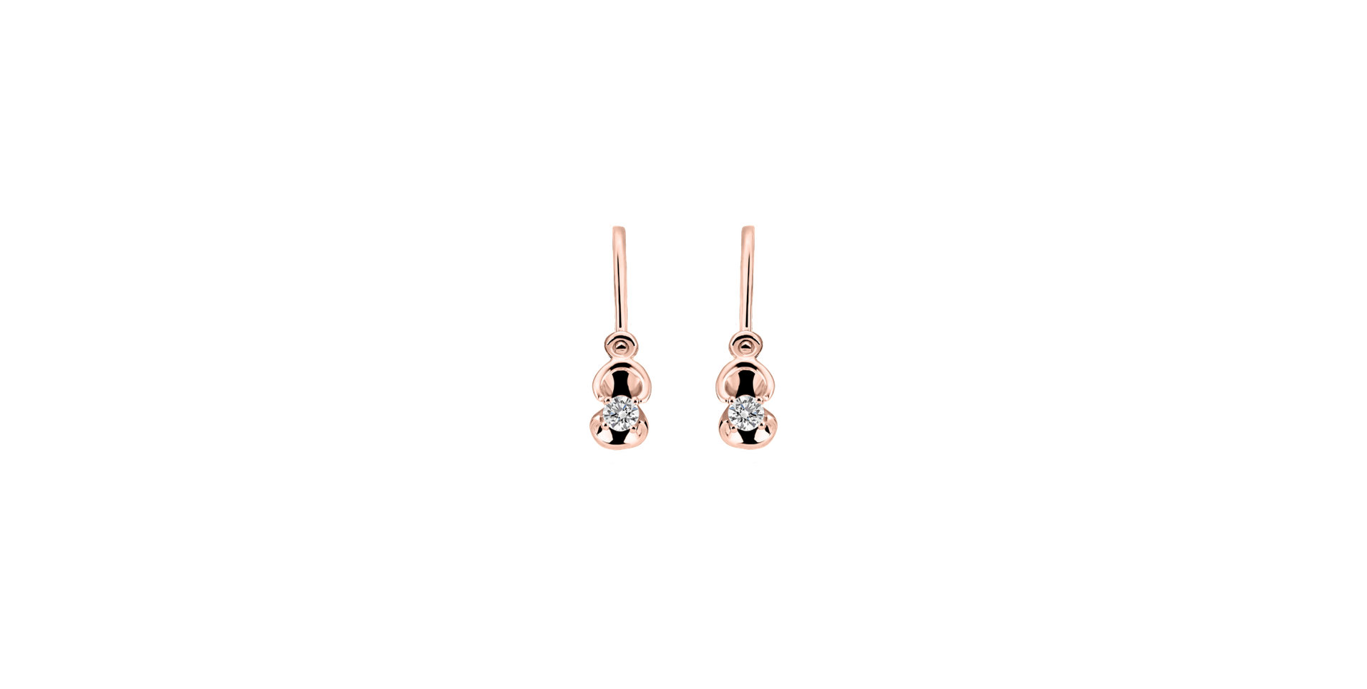 Children's diamond earrings First Diamond