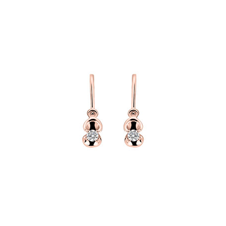 Children's diamond earrings First Diamond