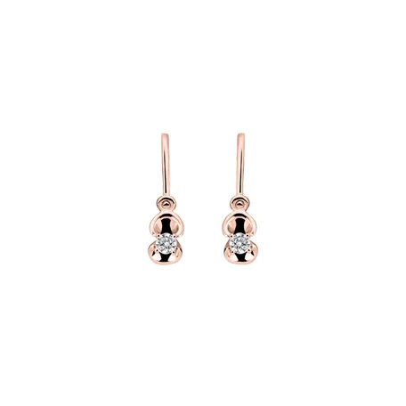 Children's diamond earrings First Diamond