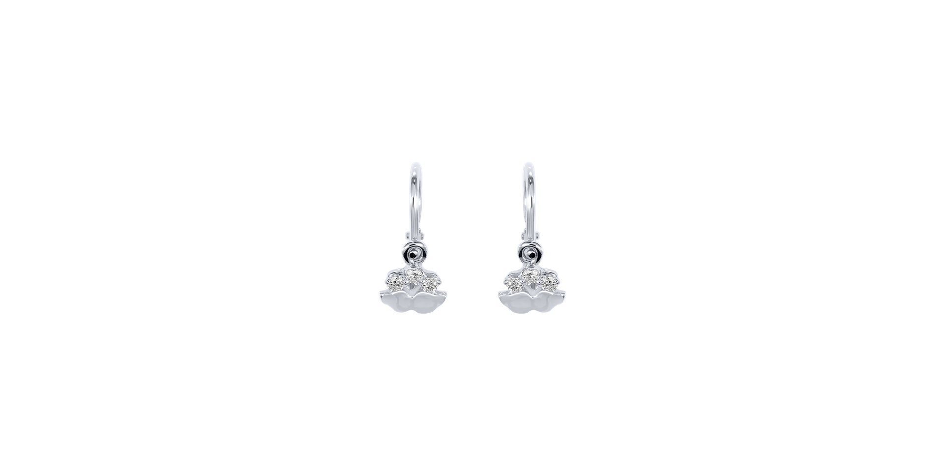 Children's diamond earrings Wings