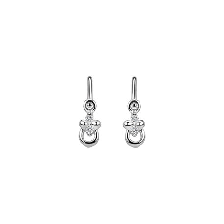 Children's diamond earrings Bee