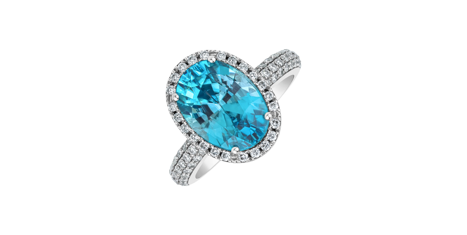Diamond ring with Zircon Aphrodite Beauty
