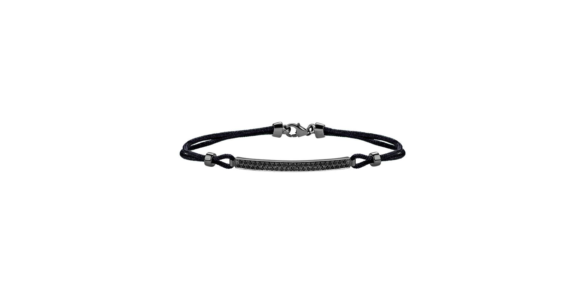 Bracelet with black diamonds Heaven Charm