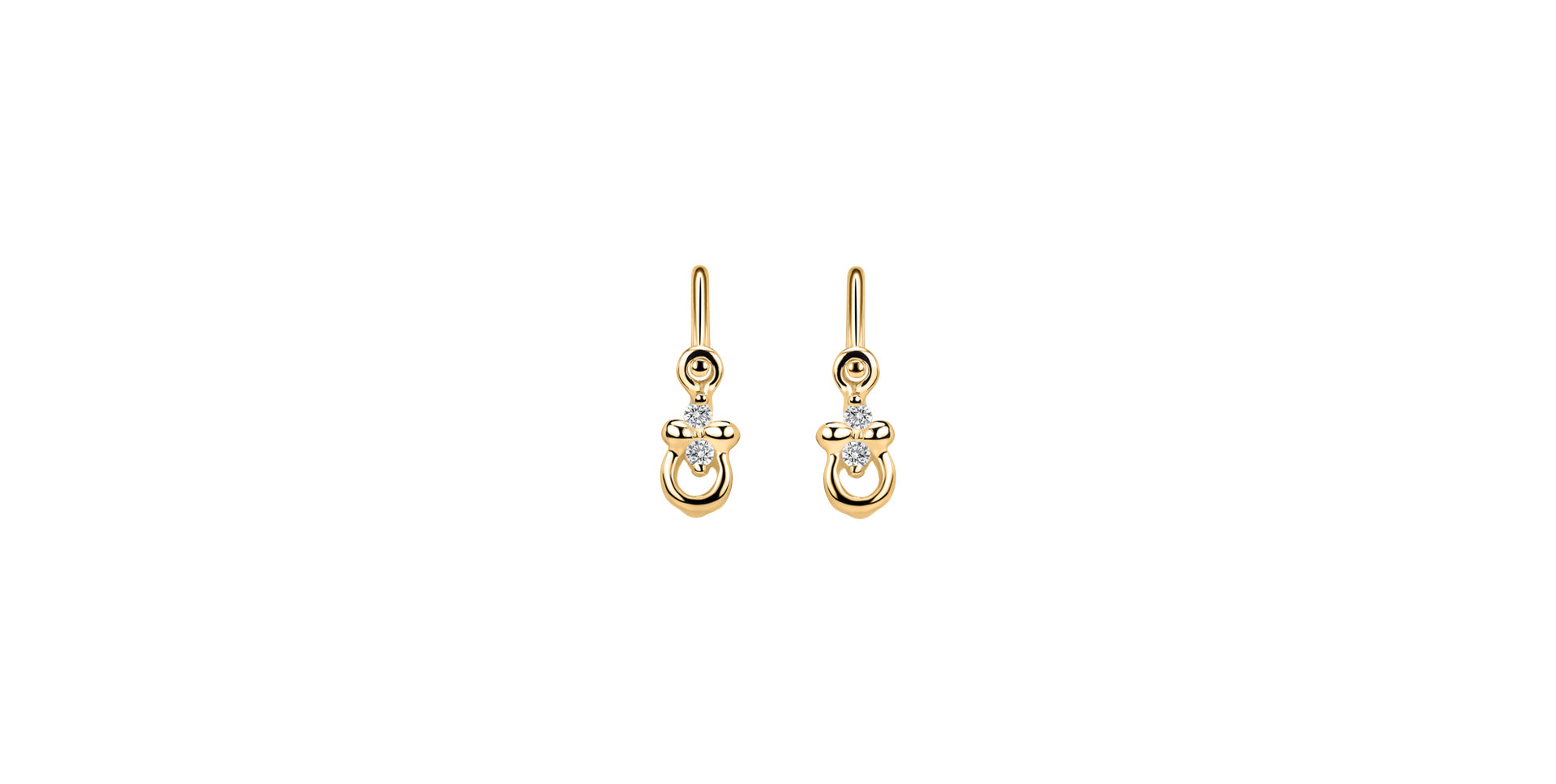 Children's diamond earrings Bee