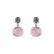 Diamond earrings, Rose Quartz and Topaz Arabic Fantasy4