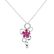 Diamond pendant with Ruby Touch of Spring3