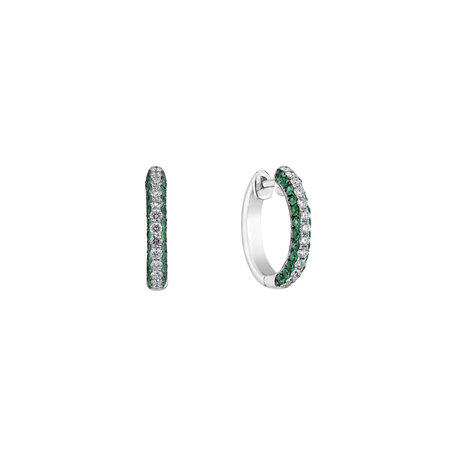 Diamond earrings and Emerald Chivalry