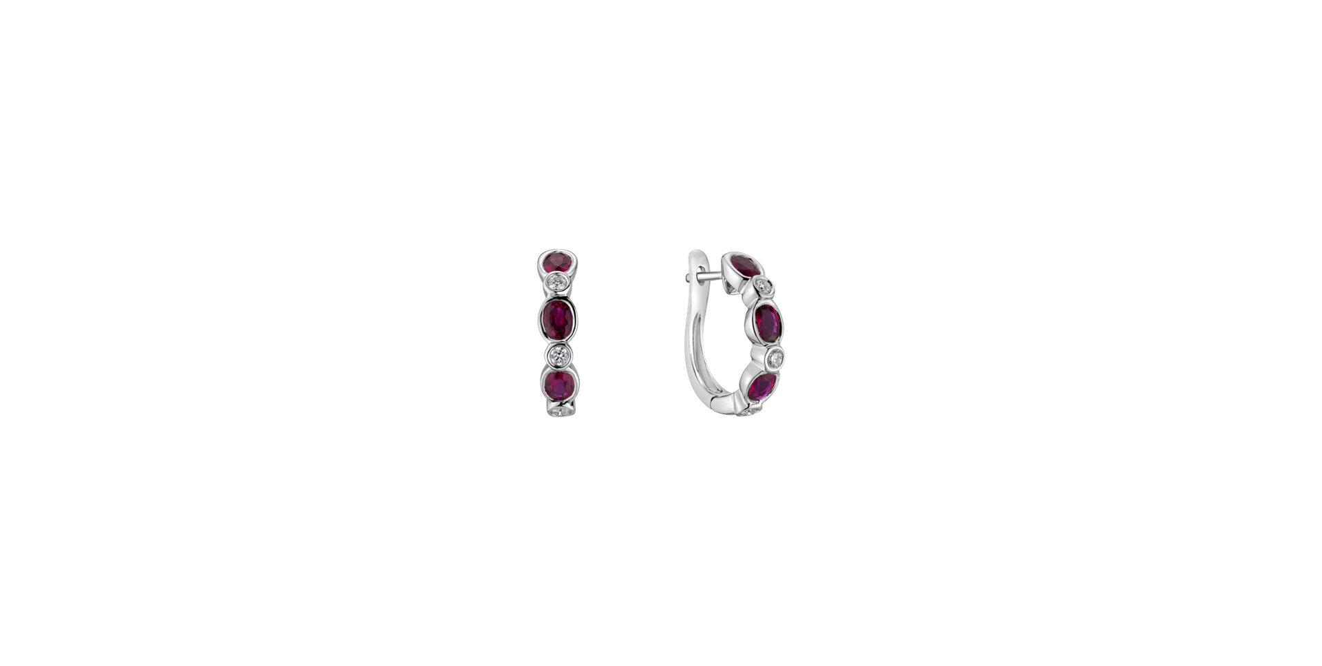 Diamond earrings and Ruby Circumpolar