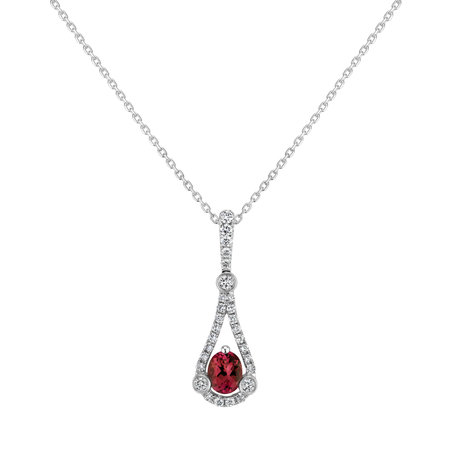 Diamond pendant with Ruby Endless Time