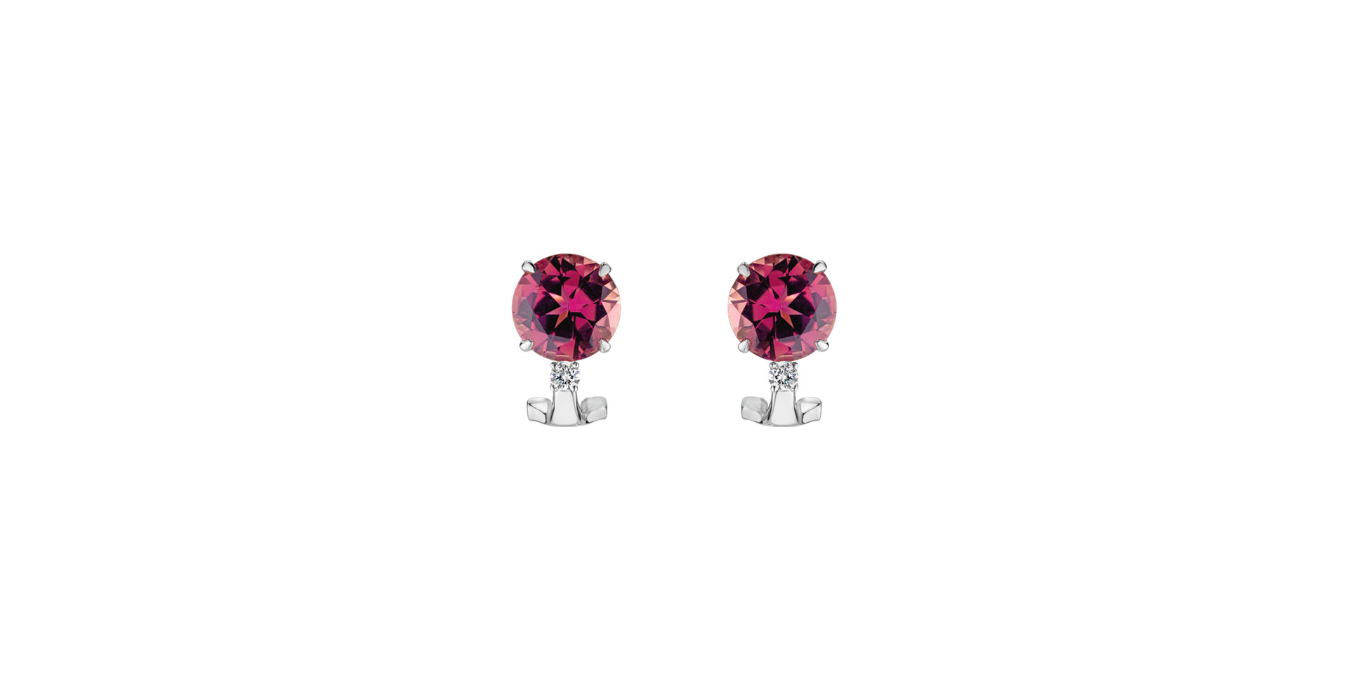Diamond earrings with Tourmaline Molly