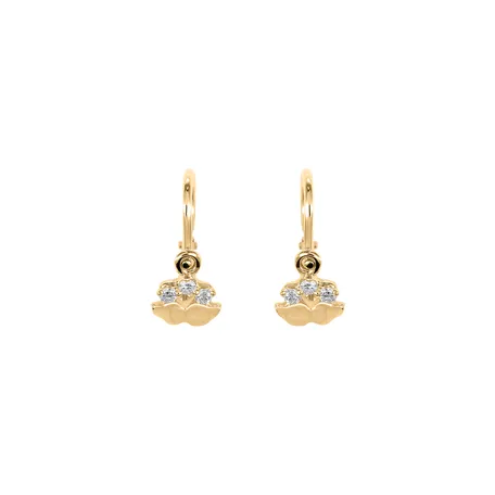 Children's diamond earrings Wings