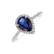 Diamond ring with Sapphire Majestic Gleam3