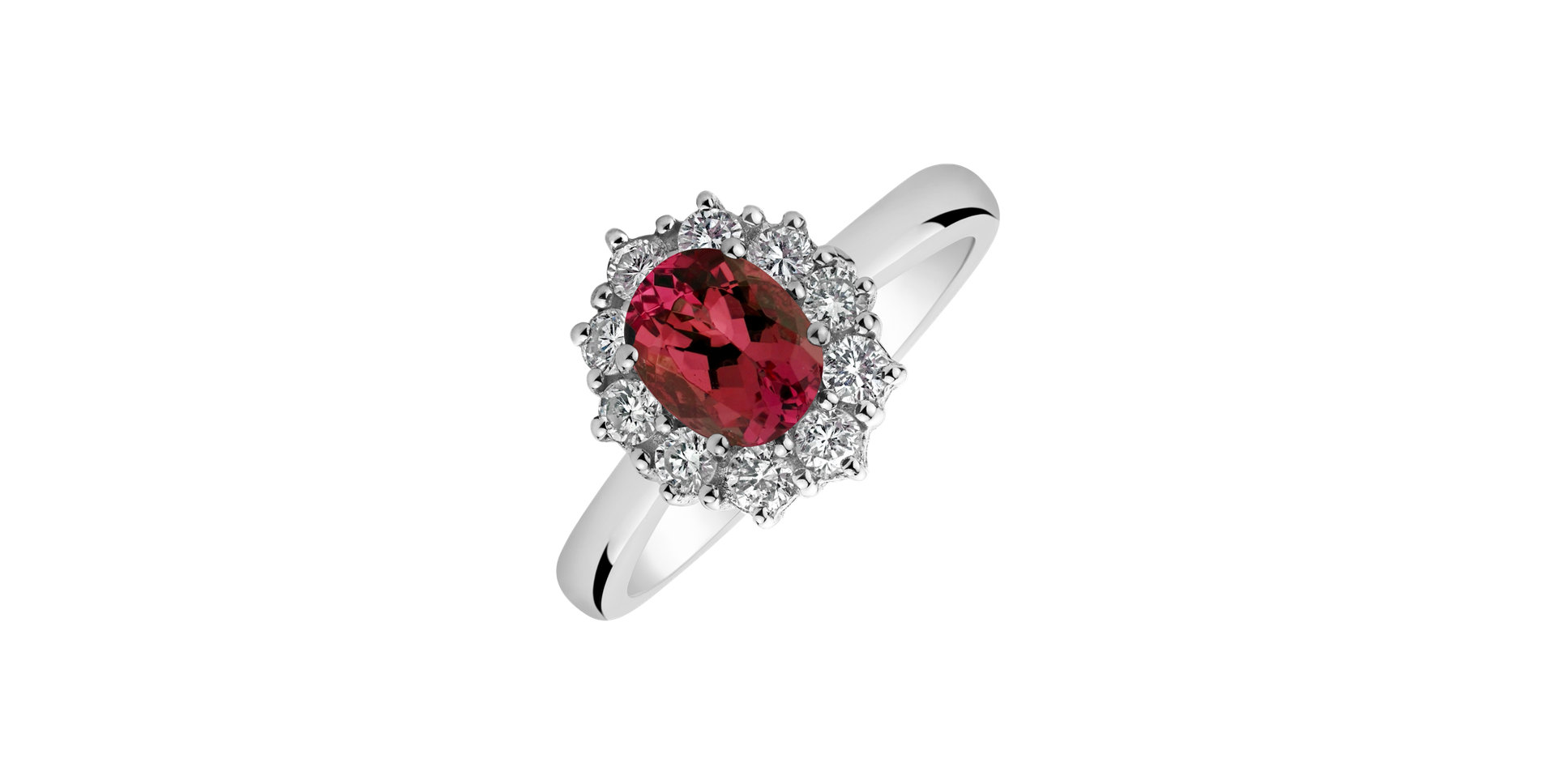 Diamond ring with Ruby Scanion