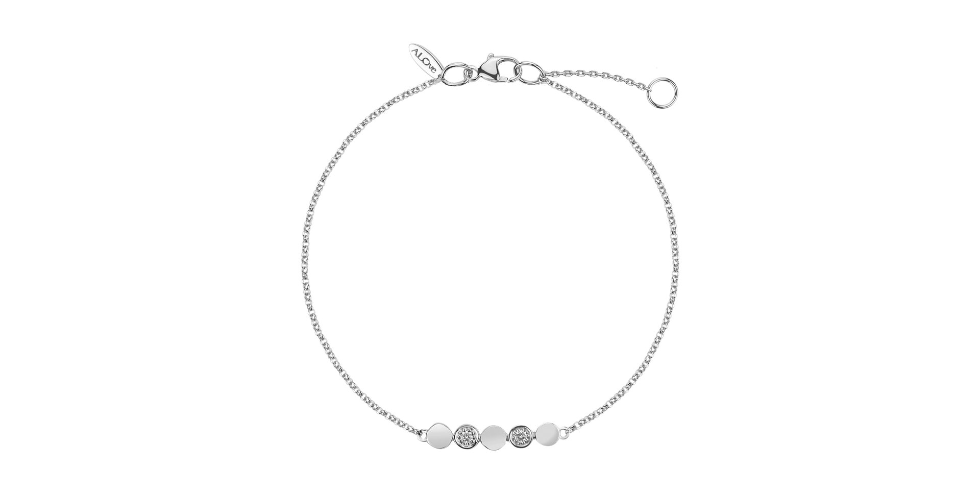 Diamond bracelet Sparkling Circles