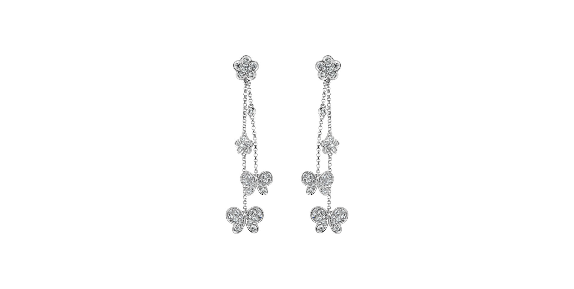Diamond earrings Subtlety Path