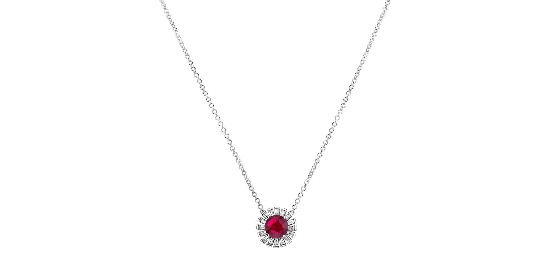 Diamond necklace with Ruby Red Secret
