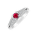 Diamond ring with Ruby In Love4